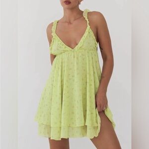 Rumored secret garden mini dress